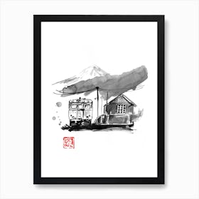 Train Station Art Print