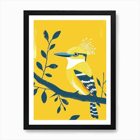 Yellow Kookaburra 3 Art Print