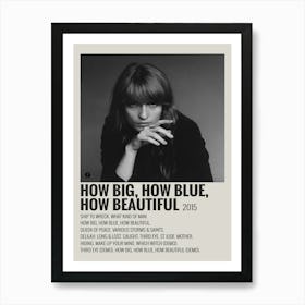 How Big How Blue How Beautiful Music Album Poster Canvas 1 Art Print