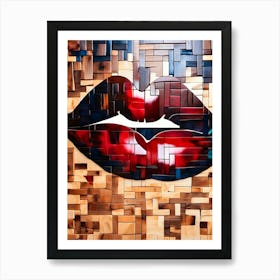 Kissable Lips Art Print