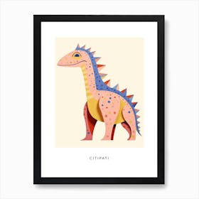 Nursery Dinosaur Art Citipati 2 Poster Poster