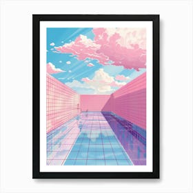 Pink Wallpaper Art Print