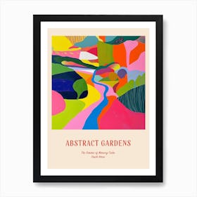 Colourful Gardens The Garden Of Morning Calm South Korea 3 Red Poster Art Print