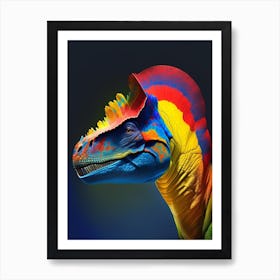 Pachycephalosaurus Primary Colours Dinosaur Affiche