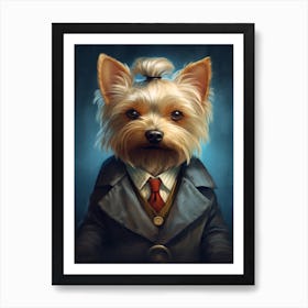 Gangster Dog Silky Terrier 4 Art Print