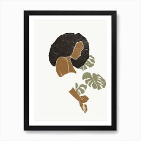 Boho Monstera Leaves I Poster