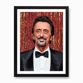 Al Pacino Illustration Movies Art Print