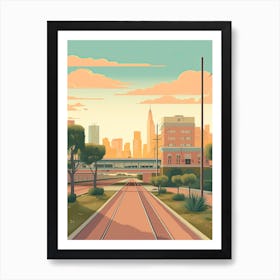 Houston Illustration 2 Art Print