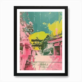 Nikko Japan Retro Duotone Silkscreen 5 Art Print