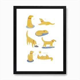 Labs Art Print