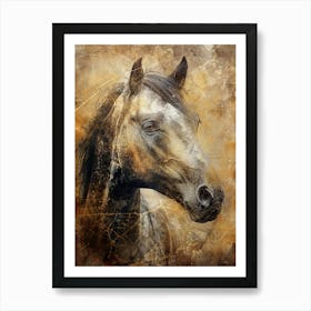 Poster Horse Wild Animal Illustration Art 10 Art Print