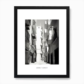 Poster Of Malaga, Spain, Photography In Black And White 3 Art Print