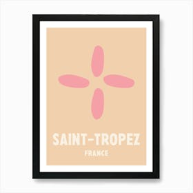 Saint Tropez, France, Graphic Style Poster 2 Art Print