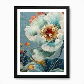 Chinese Flower Painting 33 Art Print