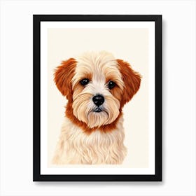 Maltese Illustration Dog Art Print
