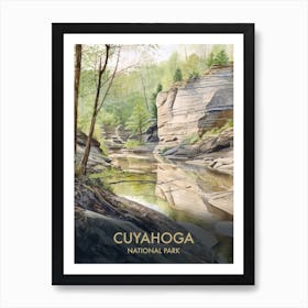 Cuyahoga Valley National Park Watercolour Vintage Travel Poster 4 Art Print