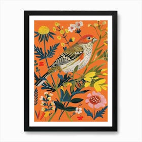 Spring Birds Finch 1 Art Print