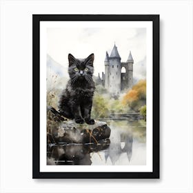 Irish Cats in Watercolor 10 Art Print