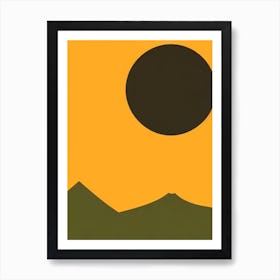 Kakadu National Park Australia Retro Two Tone Art Print