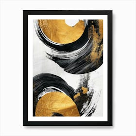 Gold And Black Canvas Print 28 Art Print