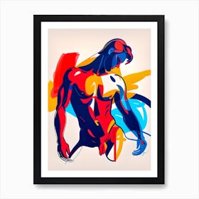 Abstract Of A Nude Gay Man Art Print