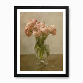 Pink Anemones Art Print