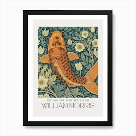 William Morris Koi Fish Art Print