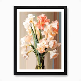 Gladiolus Flower Still Life Painting 1 Dreamy Art Print