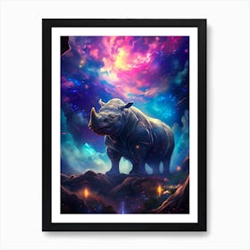 Rhino In The Sky 1 Art Print