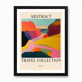 Abstract Travel Collection Poster Djibouti 2 Art Print