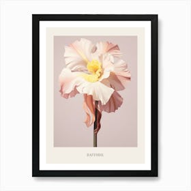Floral Illustration Daffodil 2 Poster Art Print