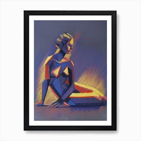 Cubistic Nude 04 (2013) Art Print