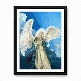 Angel With Wings Art Print