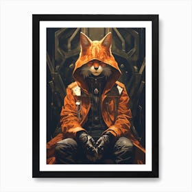 Fox In Armor 1 Art Print