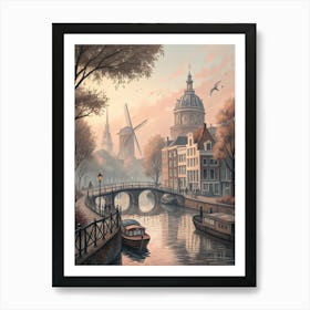 Amsterdam Canal 4 Art Print