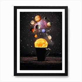Planets Solar System Cup Art Print