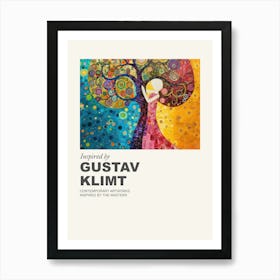 Museum Poster Inspired By Gustav Klimt 4 Art Print