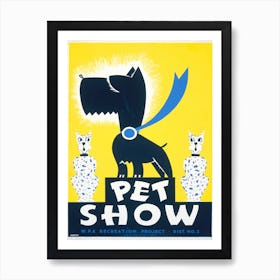 Pet Show Vintage Art Print