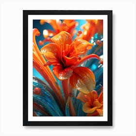 Glass Flower Art Print