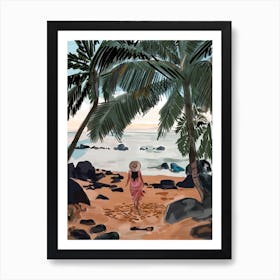 Hawaiian beach Art Print