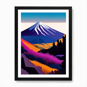 Tongariro National Park New Zealand Pop Matisse Art Print