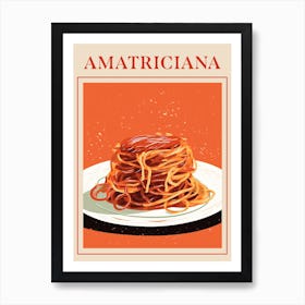 Amatriciana Italian Pasta Poster Art Print