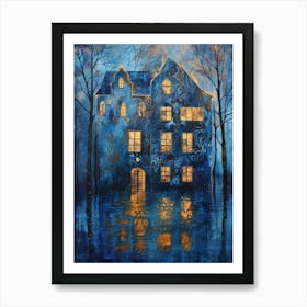 House In The Water Art Print