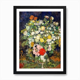 Bouquet Of Flowers In A Vase, Vincent Van Gogh Art Print