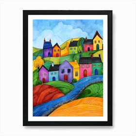 Ireland Countryside Contemporary 3 Art Print