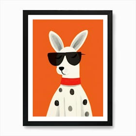 Little Rabbit 6 Wearing Sunglasses Art Print