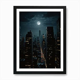 New York City at Nightscape Art Print