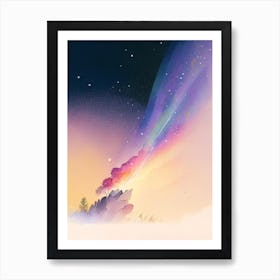 Meteor Gouache Space Art Print