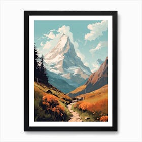 Eiger Trail Switzerland 2 Hiking Trail Landscape Art Print