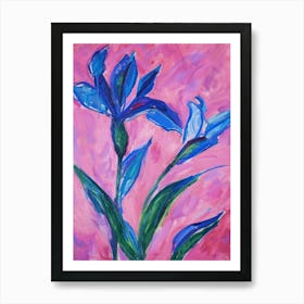 Blue Iris Art Print